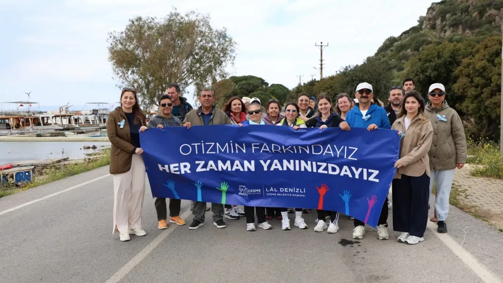 Çeşme Belediyesinden otizm farkındalık yürüyüşü