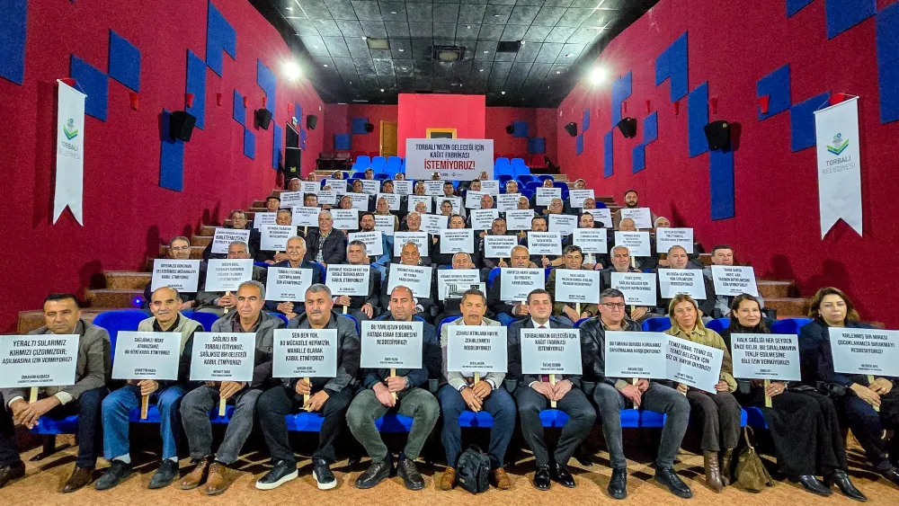 Torbalı’da Kağıt Fabrikasına Karşı Direniş Büyüyor: 60 Muhtar Tek Yürek Oldu!