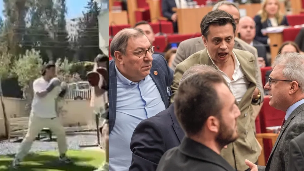 İBB Meclisi’ndeki kavgadan sonra kick boks paylaşımı!