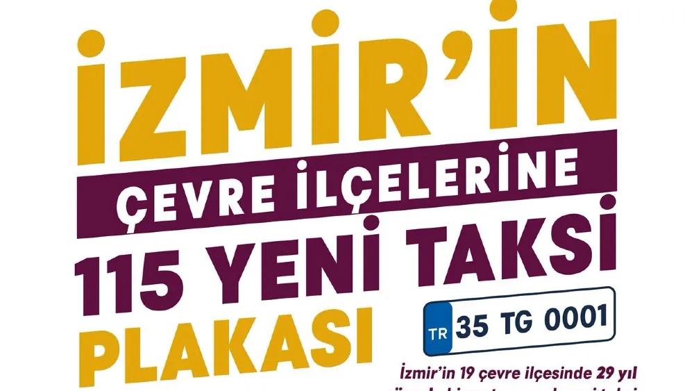 İzmir’in çevre ilçelerine 115 yeni taksi geliyor