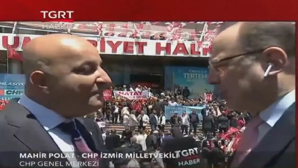 CHP'li Polat, Genel Merkez önünde TGRT'ye konuştu: Kılıçdaroğlu şemsiyesi altında iktidar zamanı!