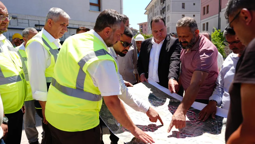 Başkan Dutlulu İnceledi: Akgedik TOKİ 2. Etap’ta Altyapı Hamlesi