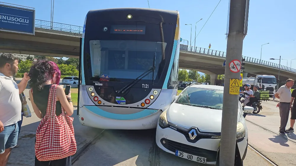 Konak Tramvayı’nda korku dolu anlar