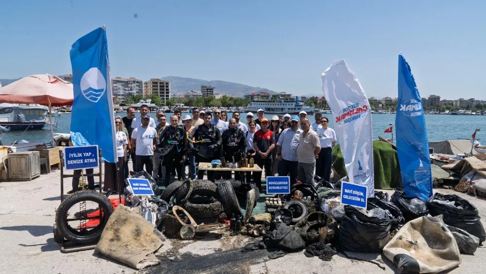 Denizden araba lastiği, masa, sandalye de çıktı klozet kapağı da