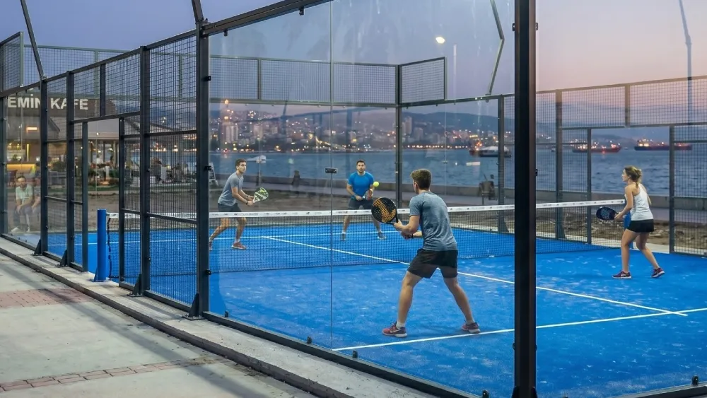 Bostanlı Sahili’ne yeni padel kortları geliyor