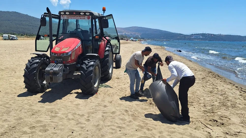 Efes Selçuk sahillerinde temizlik mesaisi devam ediyor