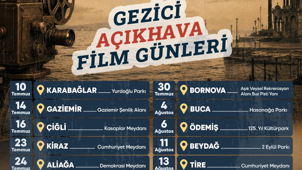 Gezici Açıkhava Film Günleri'nin İzmir turu devam ediyor