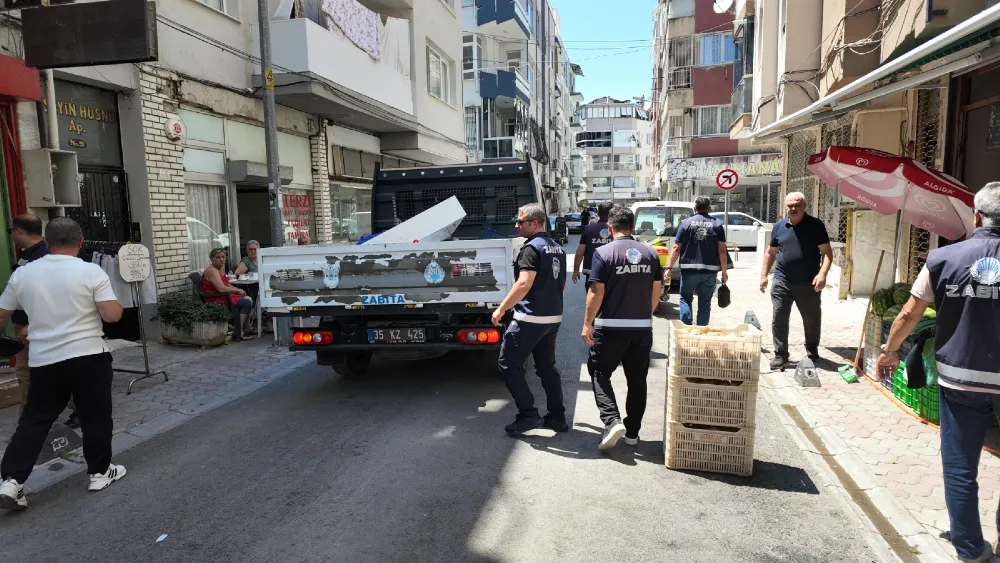 Konak’ta kaldırım işgallerine karşı sıkı denetim