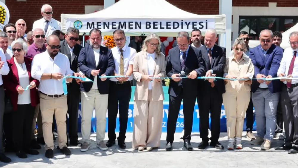 Menemen Belediyesi’nin 100 araç kapasiteli TIR Parkı törenle hizmete açıldı