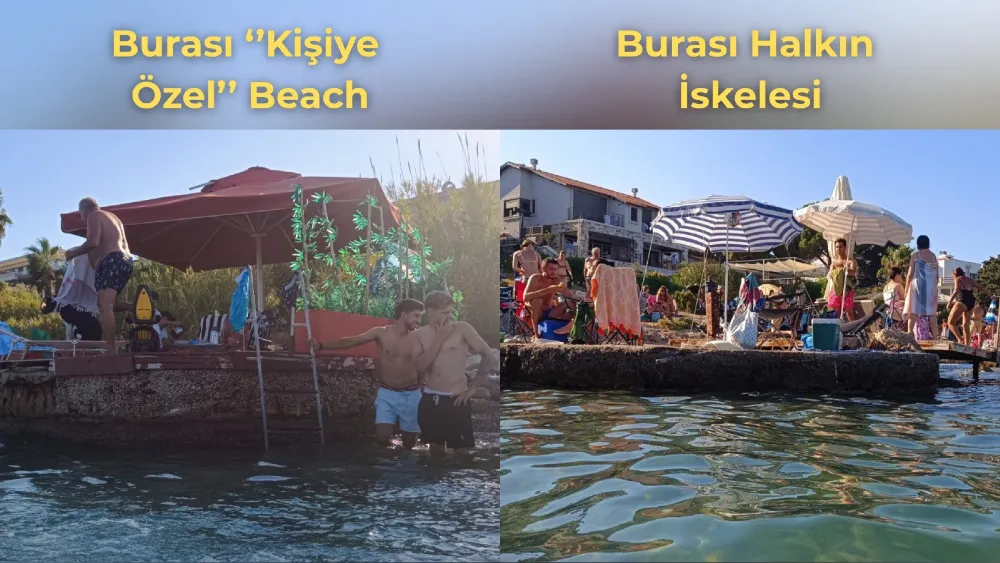 Çeşme’de pes dedirten işgal: Kamu alanı olan iskeleyi ‘Özel Beach’e dönüştürdüler