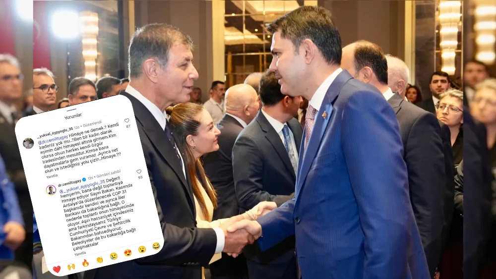 Tugay’dan Bakan Kurum’lu paylaşıma gelen eleştiriye jet yanıt