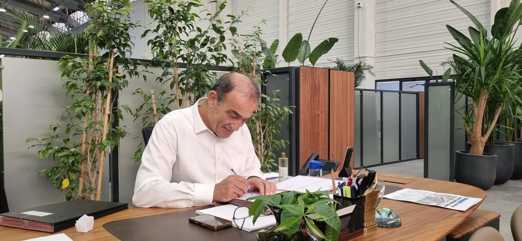 Başkan Vekili Yıldır ile çalışma ofisinde bir araya geldik