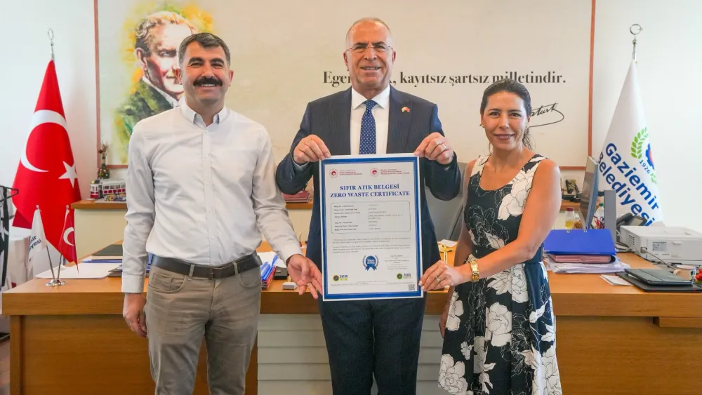 Gaziemir’in çevreci yatırımları Sıfır Atık Belgesi ile taçlandı