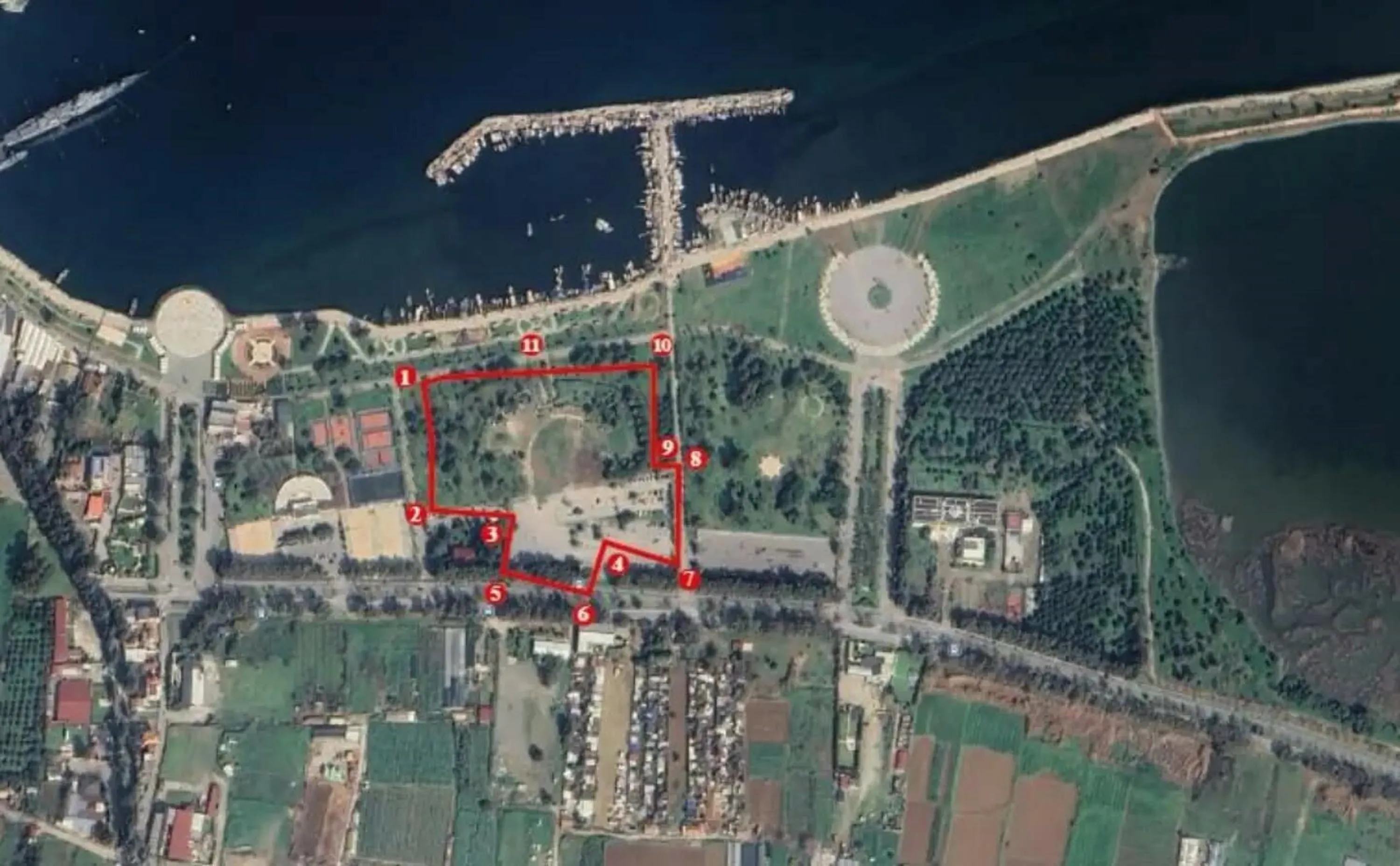 Balçova İnciraltı'da yapımı planlanan olimpik tesis arazisi