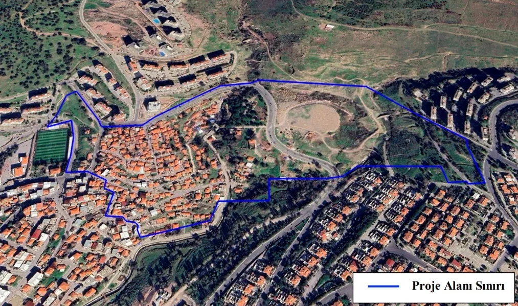Çiğli Güzeltepe Kentsel Dönüşüm ve Gelişim Projesi 21 hektarlık bir alanı kapsıyor.