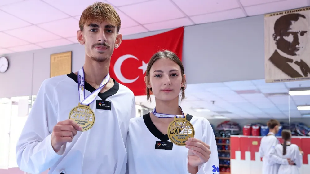 İzmir’in altın kardeşlerinden çifte madalya