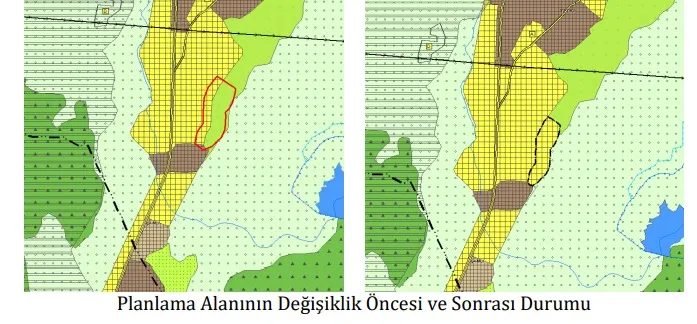Plan değişikliğine konu alan Güzelbahçe ilçe merkezine yaklaşık 4 kilometre uzaklıkta bulunuyor.