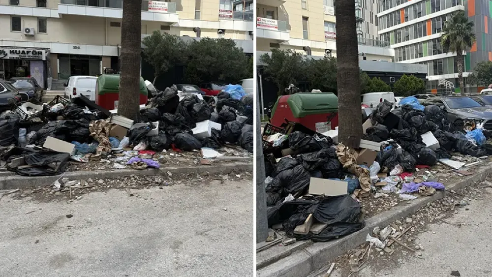 Bir Karşıyaka Belediyesi klasiği... İlçe yine çöp dağlarına teslim…