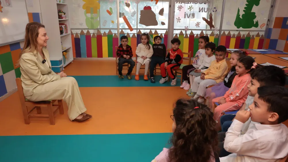 Oyun Evi miniklerinin yeni dönem heyecanına Mutlu da ortak oldu