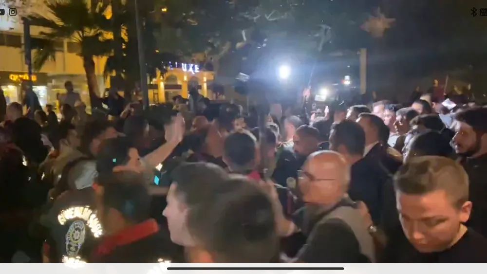 Tugay protestosunda, arbede çıktı, barikat aşıldı ve yürüyüş Basmane’de son buldu